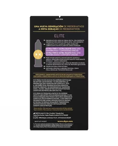 SKYN - PRÉSERVATIFS ULTRA-FINS ELITE 10 UNITÉS