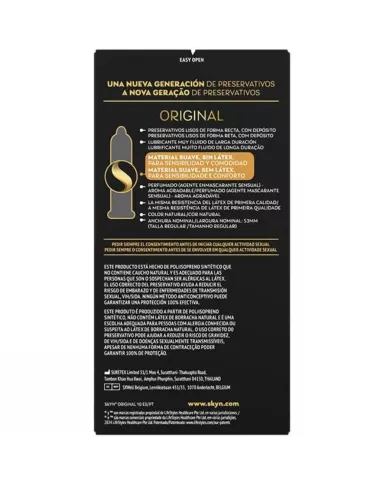 SKYN - PRÉSERVATIF ORIGINAL SENSATION NATURELLE 10 UNITÉS