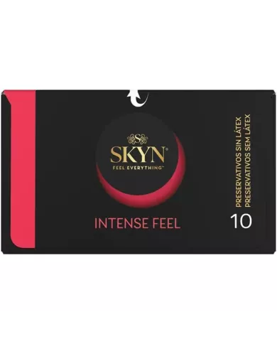 SKYN - PRÉSERVATIF TEXTURÉ À LA SENSATION INTENSE AVEC UN DESIGN ONDULÉ 10 UNITÉS