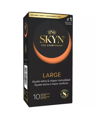 SKYN - GRANDS PRÉSERVATIFS À AJUSTEMENT SUPPLÉMENTAIRE 10 UNITÉS SKYN - GRANDS PRÉSERVATIFS À AJUSTEMENT SUPPLÉMENTAIRE 10 UNITÉS