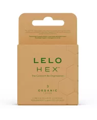 LELO - HEX BOÎTE DE PRÉSERVATIFS BIOLOGIQUES 3 UNITÉS