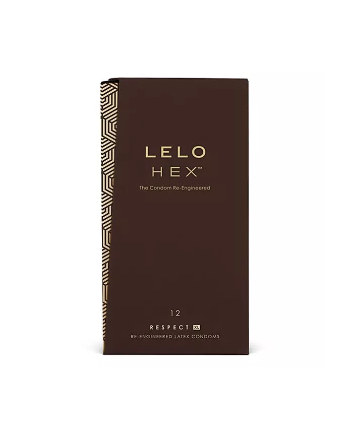 LELO - PRÉSERVATIFS HEX RESPECT XL PAQUET DE 12 LELO - PRÉSERVATIFS HEX RESPECT XL PAQUET DE 12