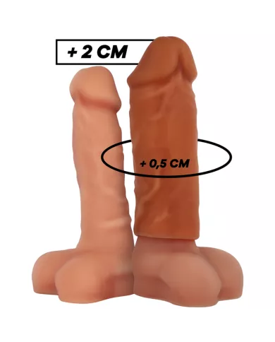 VIRILXL - EXTENSION DE PÉNIS MARRON EN SILICONE LIQUIDE V3