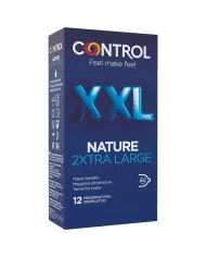 CONTROL - PRÉSERVATIFS NATURE 2XTRA GRANDS XXL - 12 UNITÉS CONTROL - PRÉSERVATIFS NATURE 2XTRA GRANDS XXL - 12 UNITÉS