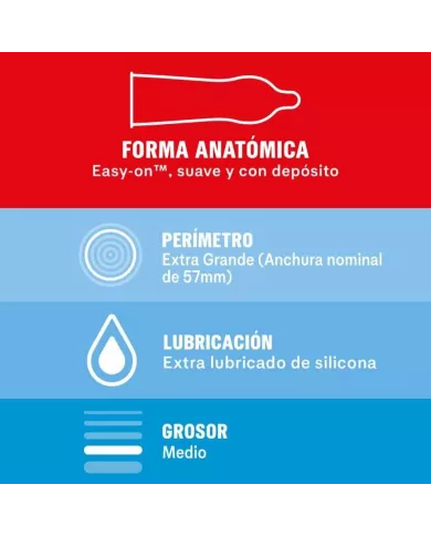 DUREX - PRÉSERVATIFS SENSIBLES XL 10 UNITÉS