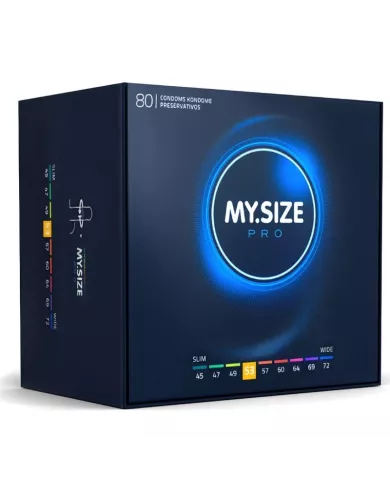 MY SIZE - PRO PRÉSERVATIFS 53 MM 80 UNITÉS