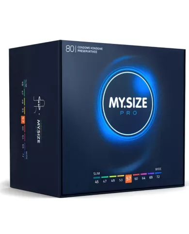 MY SIZE - PRO PRÉSERVATIFS 57 MM 80 UNITÉS