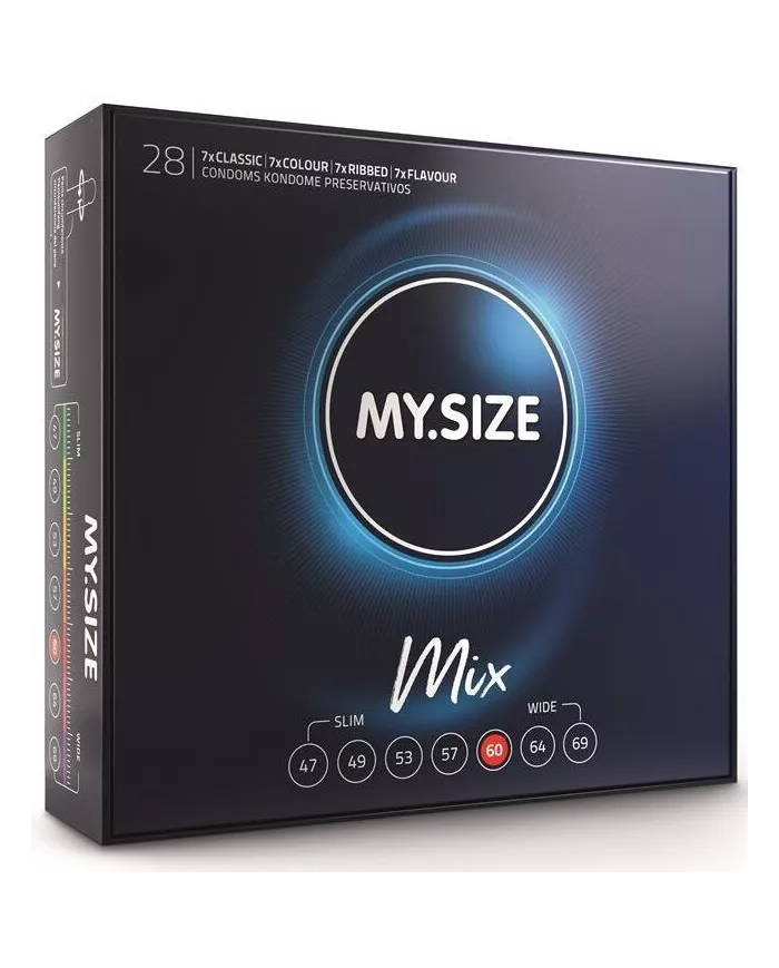 MY SIZE - MIX PRÉSERVATIFS 60 MM 28 UNITÉS