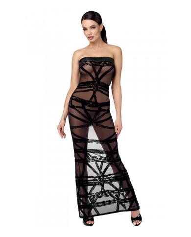 Robe bustier Bondesque F358 - Noir Handmade