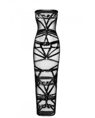 Robe bustier Bondesque F358 - Noir Handmade