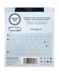 MISTER SIZE - PRÉSERVATIF TAILLE XL 60 MM (3 UNITÉS) MISTER SIZE - PRÉSERVATIF TAILLE XL 60 MM (3 UNITÉS)