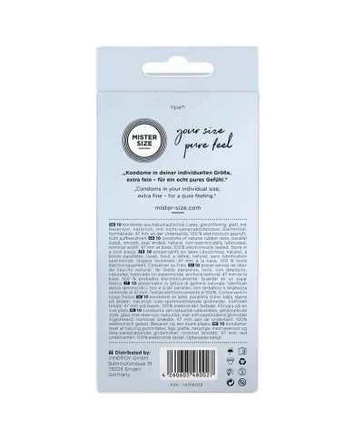 MISTER SIZE - PRÉSERVATIFS TAILLE XS 47 MM (10 UNITÉS)