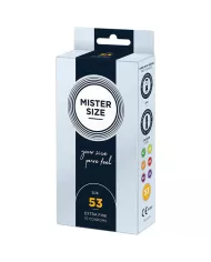 MISTER SIZE - PRÉSERVATIF TAILLE M 53 MM (10 UNITÉS)