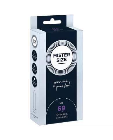 MISTER SIZE - PRÉSERVATIFS TAILLE XXXL 69 MM (10 UNITÉS)