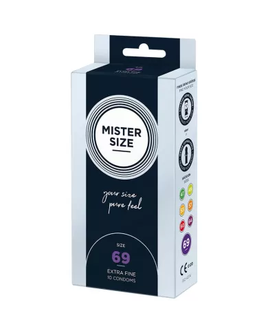 MISTER SIZE - PRÉSERVATIFS TAILLE XXXL 69 MM (10 UNITÉS)