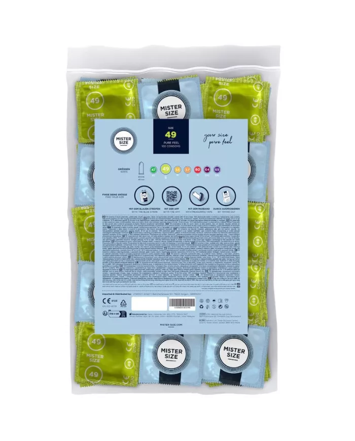 MISTER SIZE - PRÉSERVATIF TAILLE S 49 MM (100 UNITÉS) MISTER SIZE - PRÉSERVATIF TAILLE S 49 MM (100 UNITÉS)