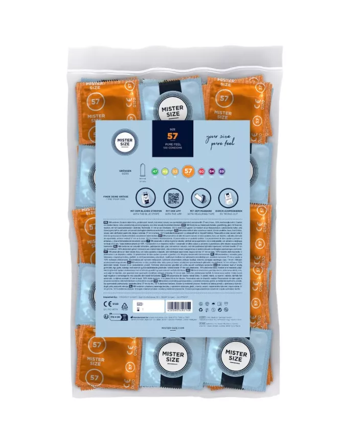 MISTER SIZE - PRÉSERVATIF TAILLE L 57 MM (100 UNITÉS) MISTER SIZE - PRÉSERVATIF TAILLE L 57 MM (100 UNITÉS)