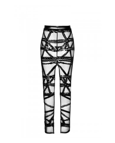 Jupe longue fendue Bondesque F360 - Noir Handmade