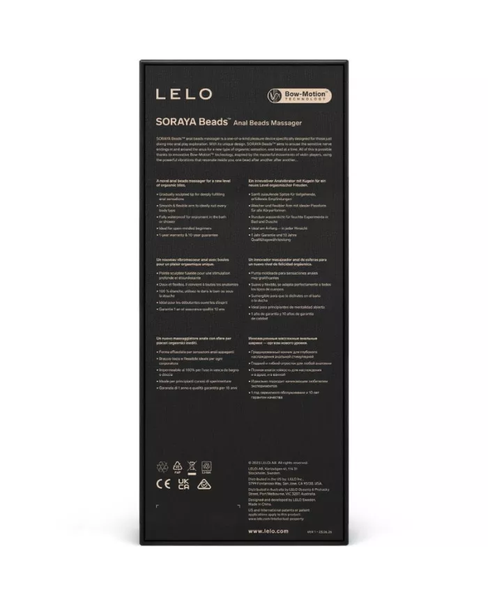 LELO - MASSEUR ANAL SORAYA BEADS NOIR