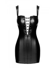 Mini robe lacée Vixen F363 - Noir Handmade
