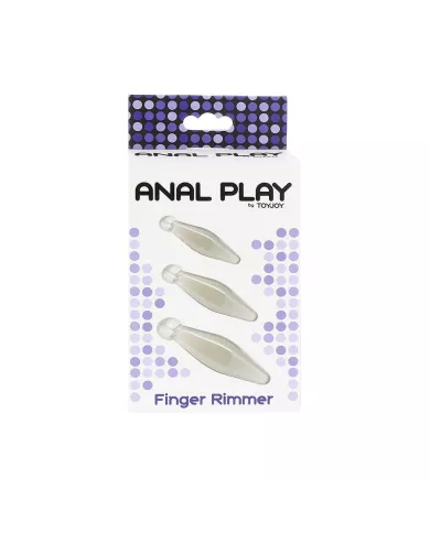 TOYJOY - JEU ANAL FINGER RIMMER 3 PIÈCES TRANSPARENT TOYJOY - JEU ANAL FINGER RIMMER 3 PIÈCES TRANSPARENT