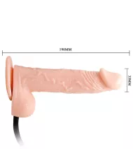 DANCE - GODE GONFLABLE RÉALISTE AVEC VENTOUSE 15 CM