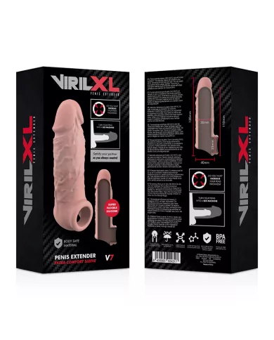 VIRILXL - EXTENSION NATURELLE DU PÉNIS EN SILICONE LIQUIDE V7