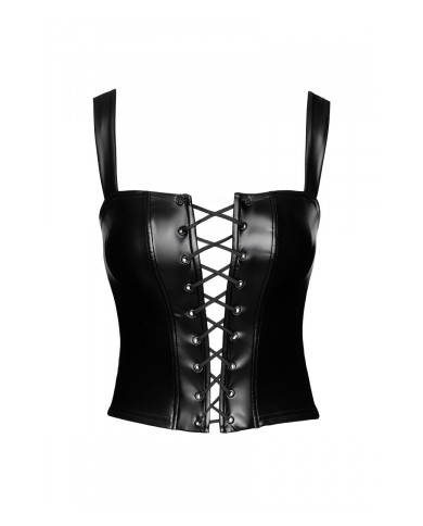 Top style corset Vixen F365 - Noir Handmade