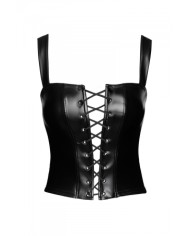 Top style corset Vixen F365 - Noir Handmade