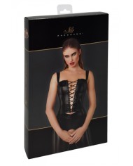 Top style corset Vixen F365 - Noir Handmade