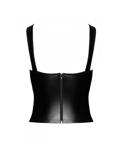 Top style corset Vixen F365 - Noir Handmade
