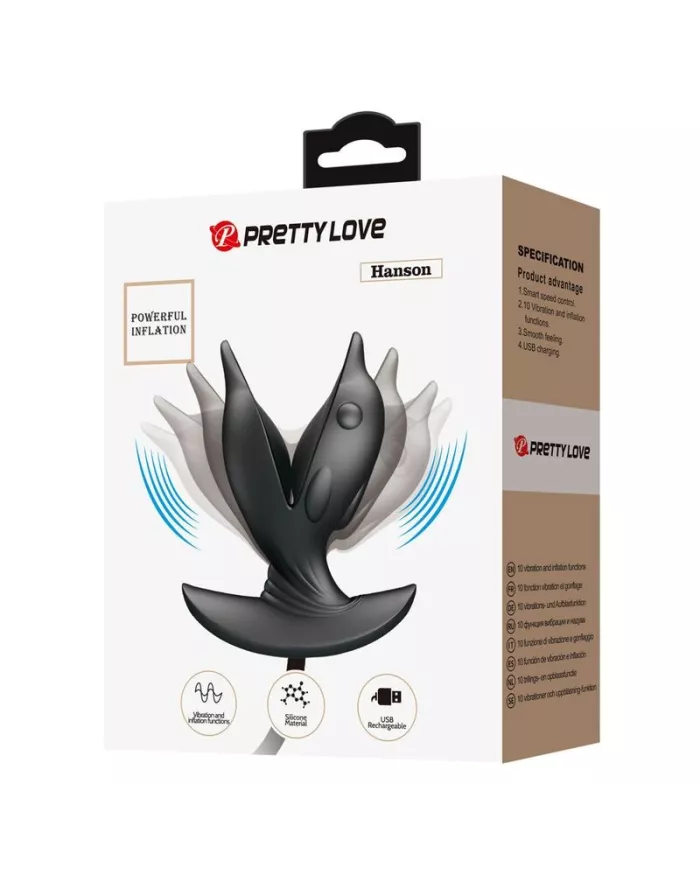 PRETTY LOVE - PLUG ANAL DELFIN GONFLABLE & RECHARGEABLE