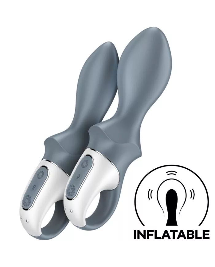 SATISFYER - AIR PUMP BOOTY 1 VIBRATEUR GONFLABLE ANAL GRIS