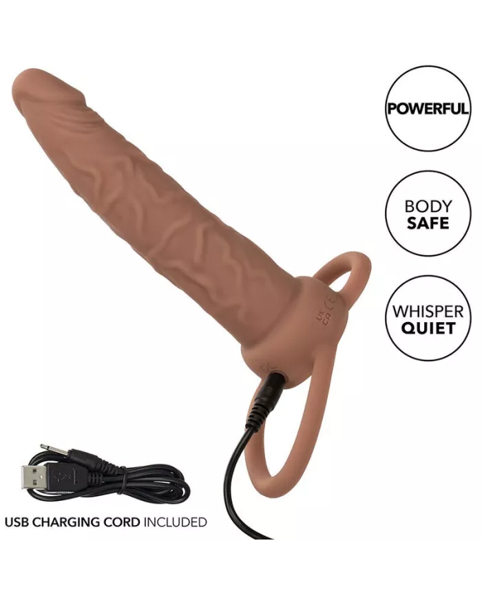 CALEXOTICS - PERFORMANCE MAXX RECHARGEABLE DOUBLE PÉNÉTRATEUR PEAU BRUN CALEXOTICS - PERFORMANCE MAXX RECHARGEABLE DOUBLE PÉNÉTRATEUR PEAU BRUN