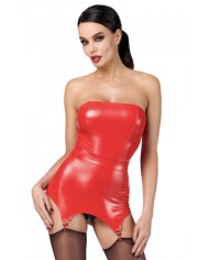 Corset à jarretelles Bombshell F368 - Noir Handmade