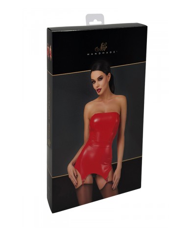 Corset à jarretelles Bombshell F368 - Noir Handmade