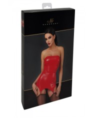 Corset à jarretelles Bombshell F368 - Noir Handmade