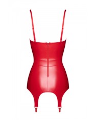 Corset à jarretelles Bombshell F368 - Noir Handmade