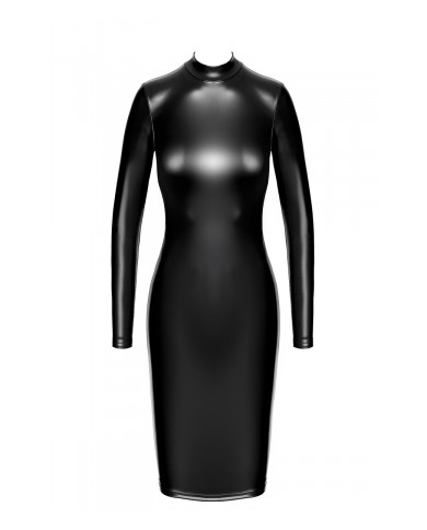 Robe fuseau Crystal F371 - Noir Handmade