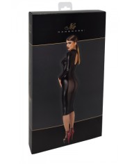 Robe fuseau Crystal F371 - Noir Handmade