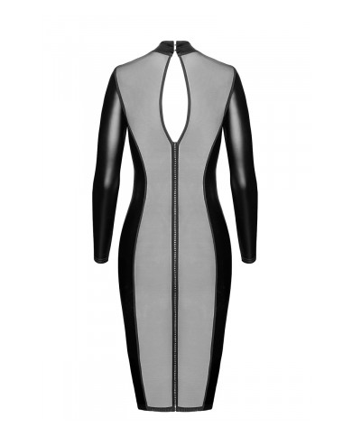 Robe fuseau Crystal F371 - Noir Handmade