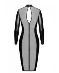 Robe fuseau Crystal F371 - Noir Handmade
