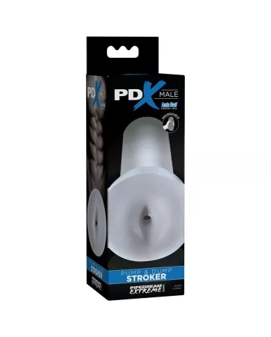 PDX MALE - POUSSOIR POMPE ET DUMP - TRANSPARENT PDX MALE - POUSSOIR POMPE ET DUMP - TRANSPARENT