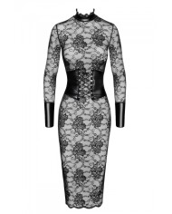 Robe corset Noirelle F375 - Noir Handmade