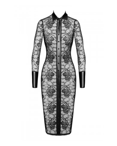 Robe fourreau Noirelle F376 - Noir Handmade