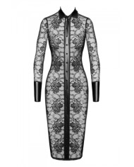 Robe fourreau Noirelle F376 - Noir Handmade