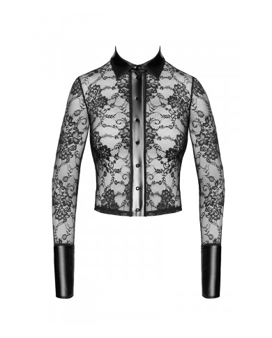 Chemise dentelle Noirelle F377 - Noir Handmade