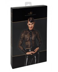 Chemise dentelle Noirelle F377 - Noir Handmade