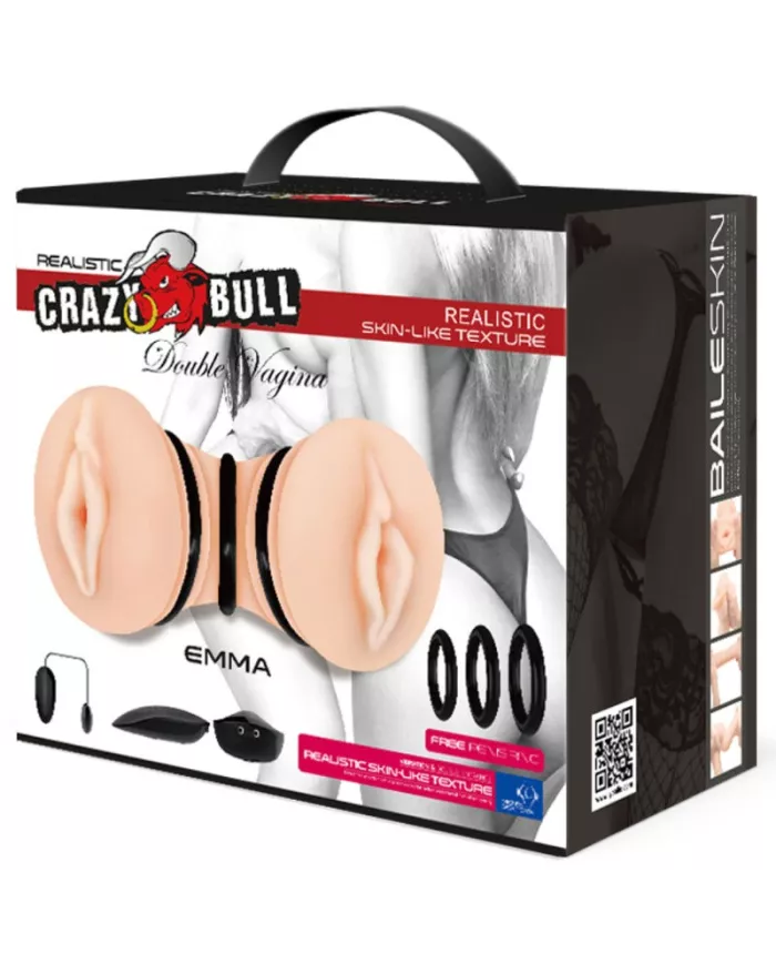 CRAZY BULL - MASTURBATEUR DOUBLE VAGIN RÉALISTE EMMA CRAZY BULL - MASTURBATEUR DOUBLE VAGIN RÉALISTE EMMA