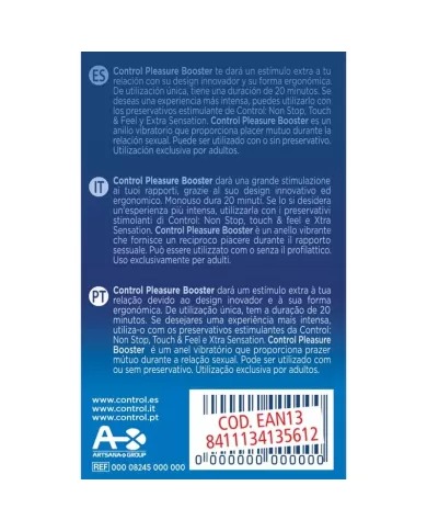 CONTROL - ANNEAU VIBRATEUR PLEASURE BOOSTER